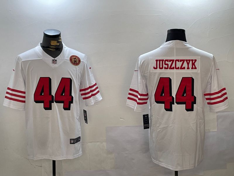 Men San Francisco 49ers #44 Juszczyk White Second generation 2024 Nike Limited NFL Jersey style 9